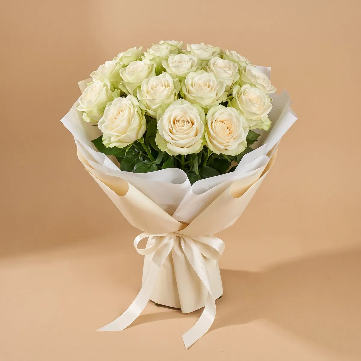 Букет білих троянд Мондіаль (Еквадор), 21 шт