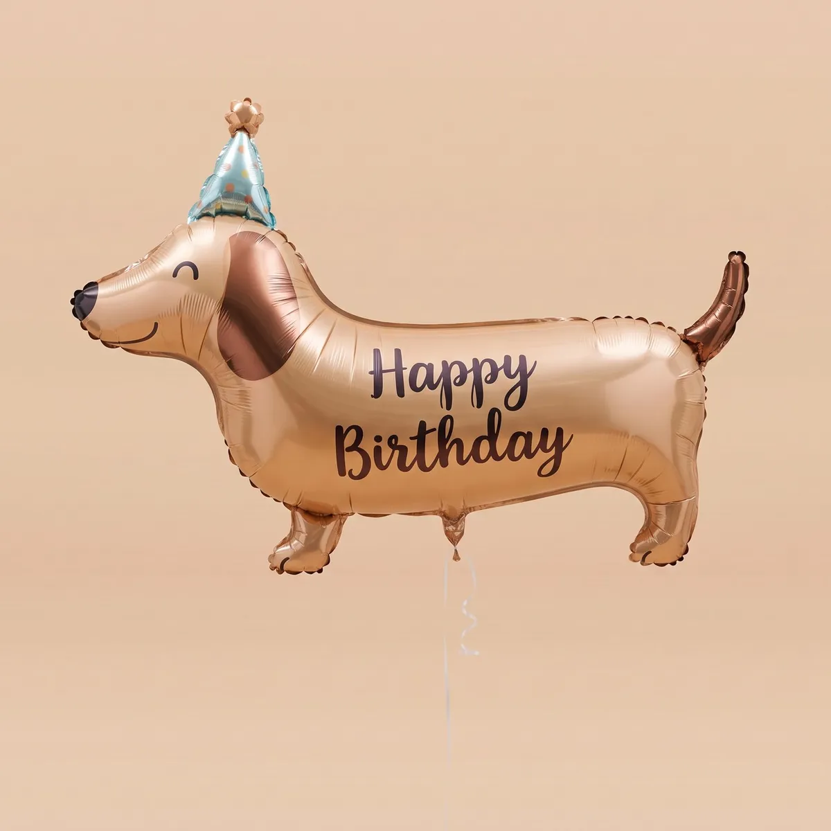 Кулька-такса «Happy Birthday» 109 см з гелієм